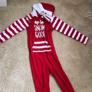 Cute snow man onesie for kids size (8)
